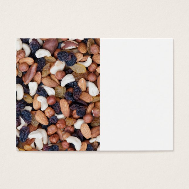 Cartes De Visite Noix et raisins secs (Devant)