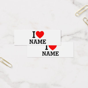 Cartes De Visite Nom du coeur