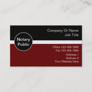 Cartes de visite notaires