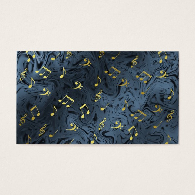 Cartes De Visite notes d'or (Devant)