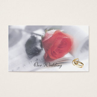 Cartes De Visite Notre Mariage