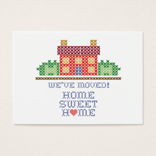 Cartes De Visite Nous avons bougé ! Home Sweet Home