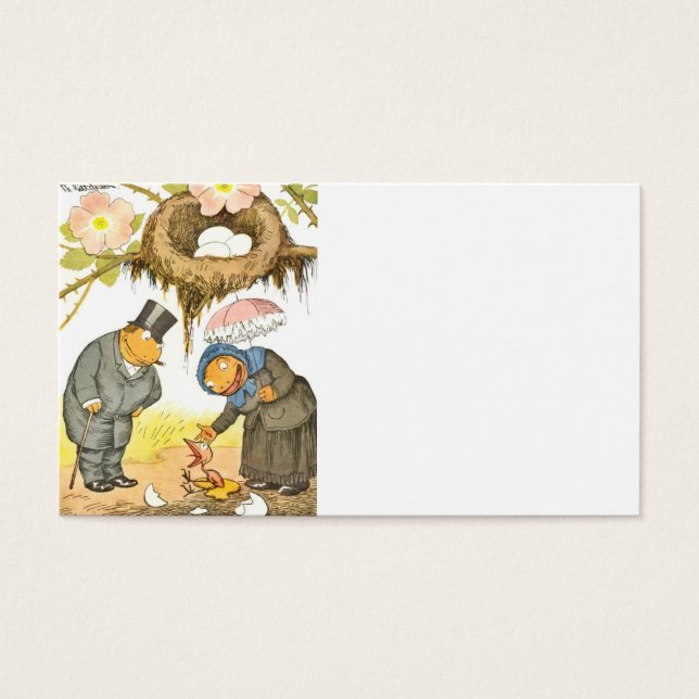 Cartes De Visite Nouveau bébé oiseau (Devant)