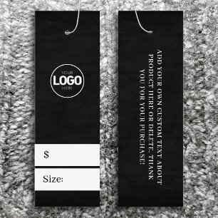 Cartes De Visite Nouveau logo Chalkboard Taille des vêtements Prix