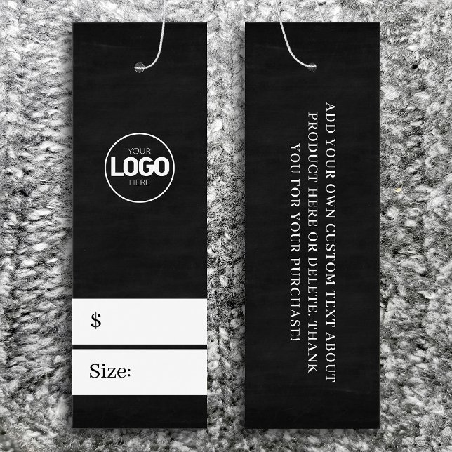 Cartes De Visite Nouveau logo Chalkboard Taille des vêtements Prix  (Créateur téléchargé)