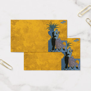 Cartes De Visite Nouveaux mariés Art Déco vintage, Danse Mariage d'