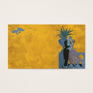 Cartes De Visite Nouveaux mariés Art Déco vintage, Danse Mariage d'