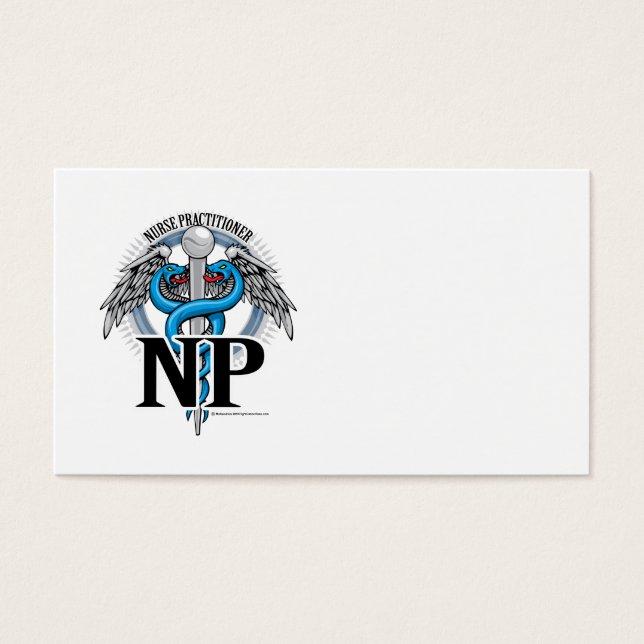 Cartes De Visite NP Blue Caduceus (Devant)