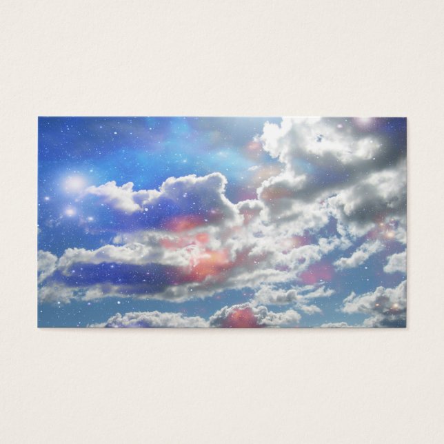 Cartes De Visite Nuages célestes (Devant)