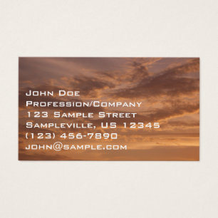Cartes De Visite Nuages de coucher de soleil II Pastel Nature Abstr