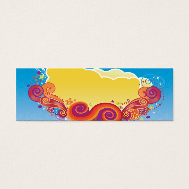 Cartes De Visite nuages et volutes (Devant)