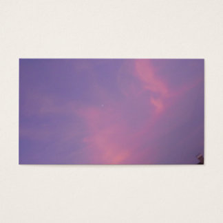 Cartes De Visite Nuages orange sur le ciel bleu au lever du soleil