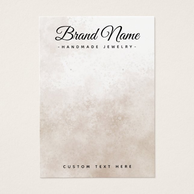 Cartes De Visite nuances Brown peinture arrière - plan écran d'orei (Devant)