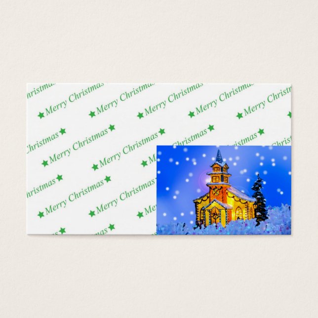 Cartes De Visite Nuit de Noël (Devant)