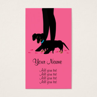 Cartes De Visite Nuit des filles - Dachshund