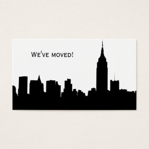 Cartes De Visite NYC Skyline Silhouette, ESB #1 - Nous avons déména