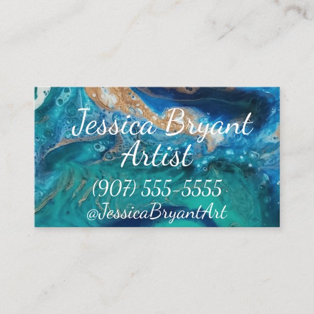 Cartes de visite Ocean Geode (Devant)