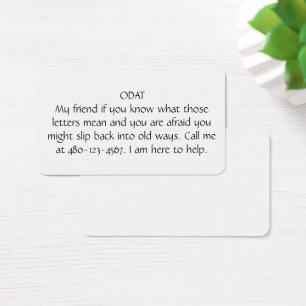 CARTES DE VISITE ODAT