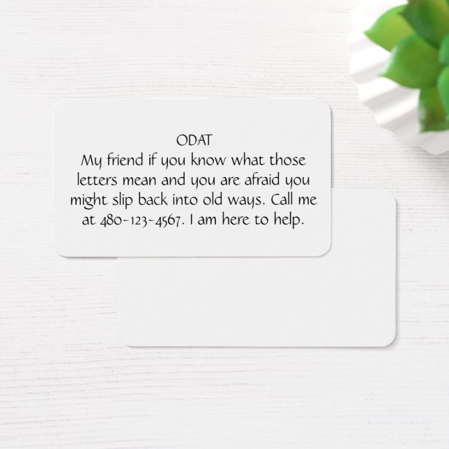 CARTES DE VISITE ODAT (Bureau)