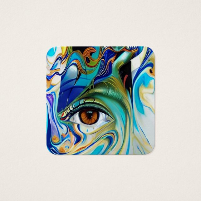 Cartes De Visite Oeil abstrait (Devant)