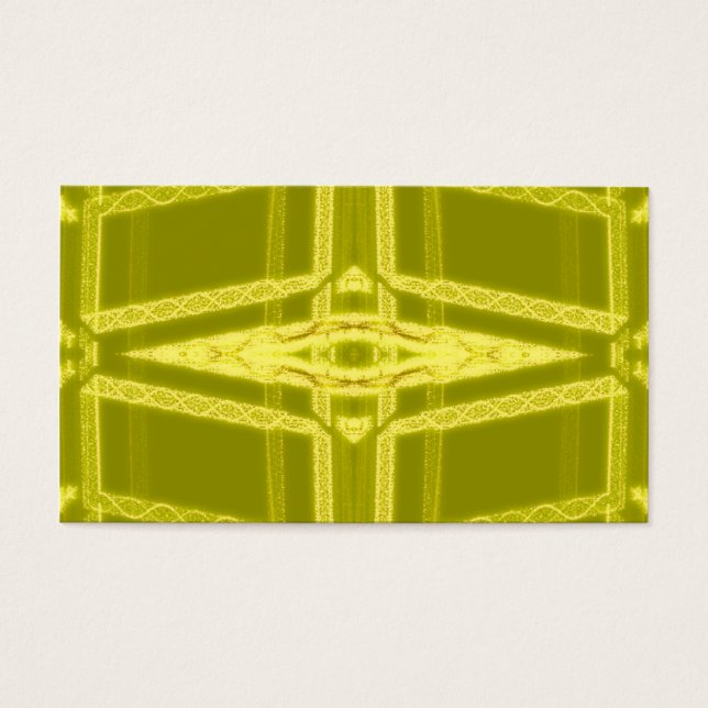 Cartes De Visite Oeil Lu - Abstrait Jaune bizarre (Devant)
