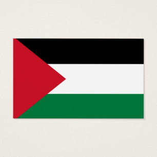 Cartes De Visite officiellement le drapeau de l'État de Palestine
