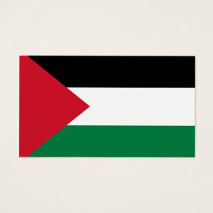 Cartes De Visite officiellement le drapeau de l'État de Palestine