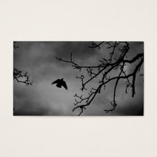 Cartes De Visite Oiseau sombre en vol