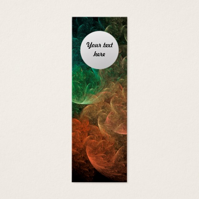 Cartes De Visite Oiseau spatial d'art Abstrait (Devant)