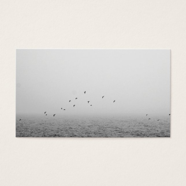 Cartes De Visite Oiseaux dans le brouillard (Devant)