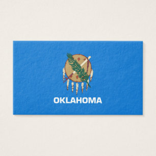Cartes De Visite Oklahoma State Flag Design