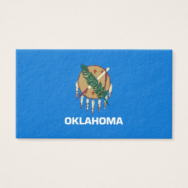 Cartes De Visite Oklahoma State Flag Design (Devant)