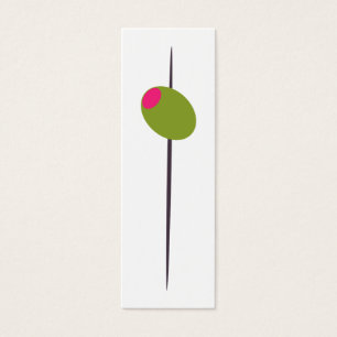 Cartes De Visite Olive pour Fête des mariées Martini