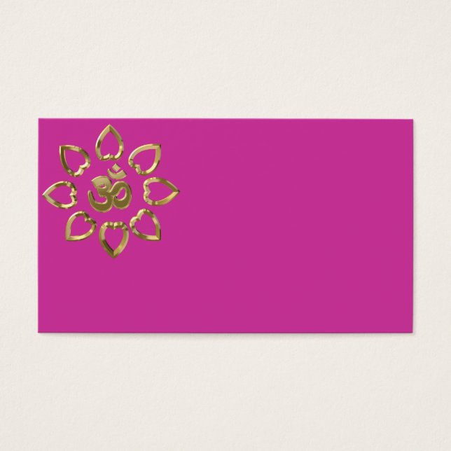 Cartes De Visite Om golden symbole (Devant)