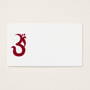 Cartes De Visite Om rouge
