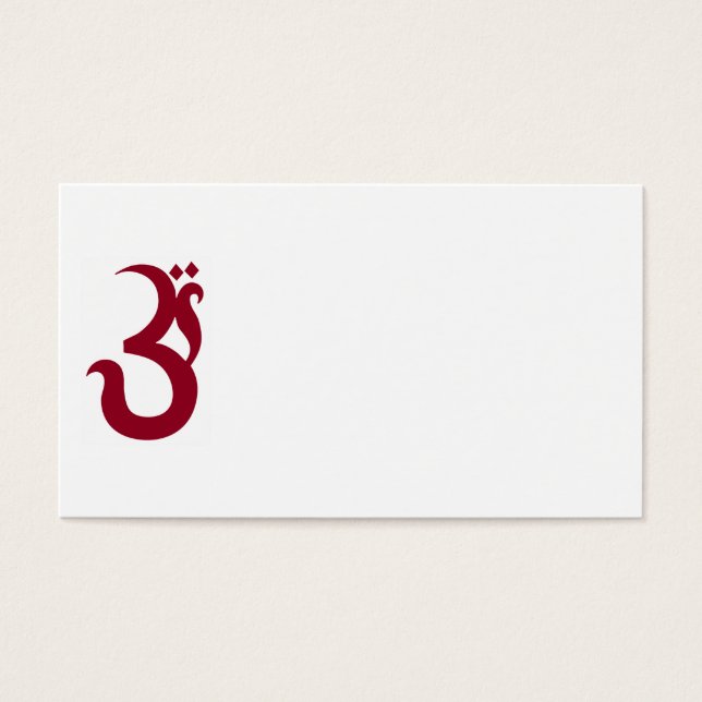 Cartes De Visite Om rouge (Devant)