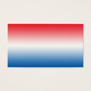 Cartes De Visite Ombre blanc et bleu rouge