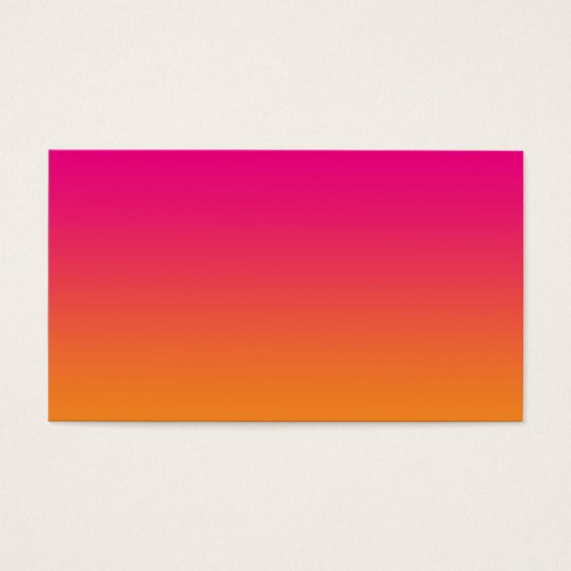 Cartes De Visite Ombre rose et orange (Devant)