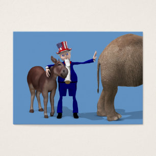 Cartes De Visite Oncle Sam aime les ânes