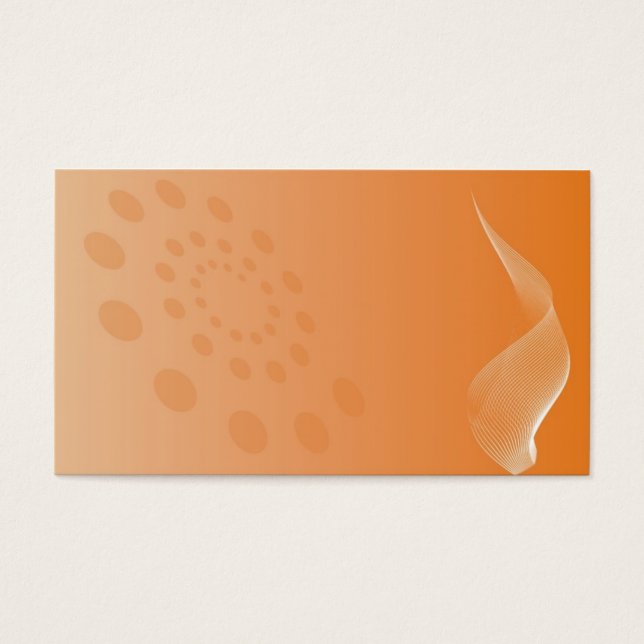 Cartes De Visite onde orange (Devant)