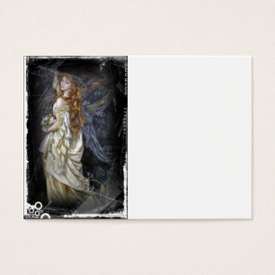 Cartes De Visite Ophélie dans le blanc