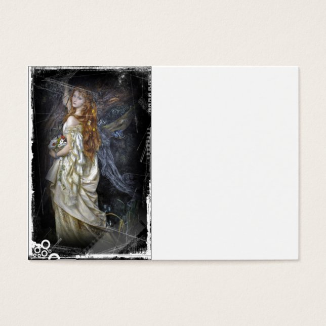 Cartes De Visite Ophélie en blanc (Devant)