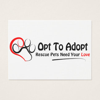 Cartes De Visite Opter Pour L'Adoption