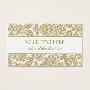 Cartes De Visite Or et blanc