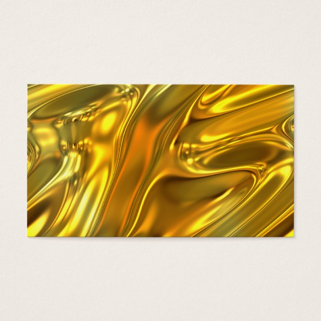 Cartes De Visite Or liquide Abstrait (Devant)