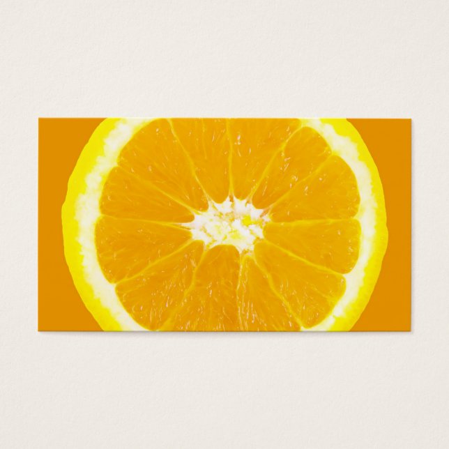 Cartes De Visite orange (Devant)