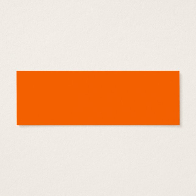 Cartes De Visite Orange Red Heart Design (Dos)