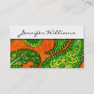 Cartes de visite oranges professionnels modernes