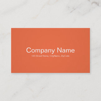 Cartes de visite oranges simples et professionnels