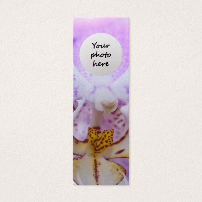 Cartes De Visite Orchidée rose (Devant)